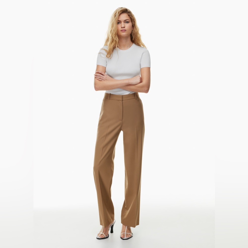 Aritzia Babaton Agency Pant - Italian twill - Gold Camel